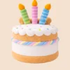 Jouet chien gâteau d’anniversaire coloré Toutou Party vue de derrière